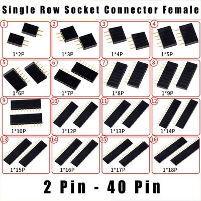 Buchsenleiste 2,54 mm Weiblich Pin Single Row 2 Bis 40 Polig Raspberry Pi
