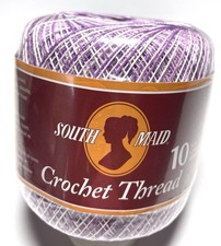 SOUTH MAID CROCHET THREAD  10. 1pk. SHADED PURPLES. I Combine Ship.read Details
