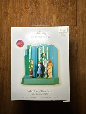 Hallmark Magic Light & Sound Ornament 2008 Wizard Of Oz - Who Rang That Bell?
