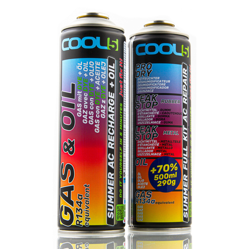Kit refrigerante 2 in 1 + 5 in 1 per A/C Cool5 ricambio R134a - Foto 2 di 4