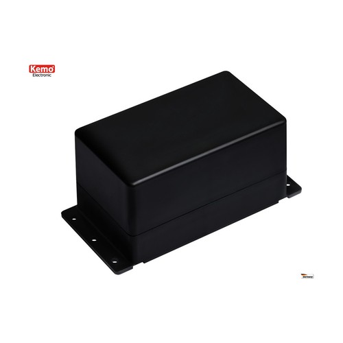 Container Kunststoff Schwarz 122x72x66 MM 4 Schrauben Halb Eurocard Befestigung