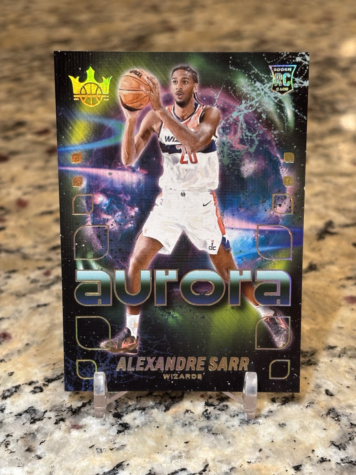 2024-25 Panini Court Kings Alexandre Sarr Aurora Case Hit SSP RC Rookie Wizards