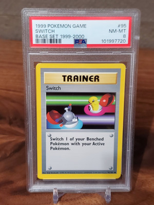 PSA 8 Switch 95/102 Base Set 4th print 1999-2000 Pokemon | eBay