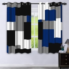 95 Blackout Curtains for Bedroom 63 Inch Long 2 52"W x 63"L Pack of 2 Blue
