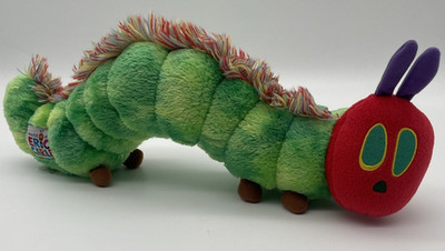 Die kleine Raupe Nimmersatt Kuscheltier Plüschtier ERIC CARLE Wurm 42cm Grün