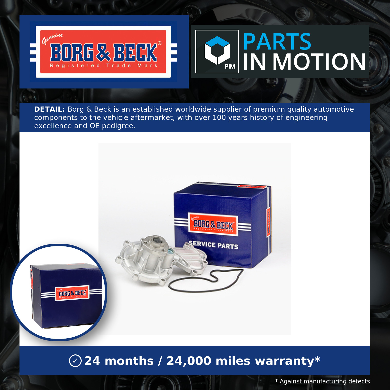 Water Pump fits AUDI A7 4G 3.0D 10 to 16 Coolant B&B 059121005T 059121005TX New - Image 3
