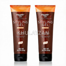 2 Pack Equate Men Styling Gel for Strong Hold, 8.5 Oz  241 g  Each Fast Ship