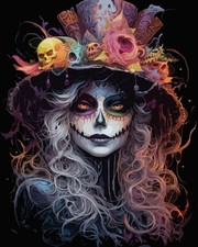 Paint by Numbers Kit DIY Canvas Painting Set for Adults Kid Halloween Home Decor