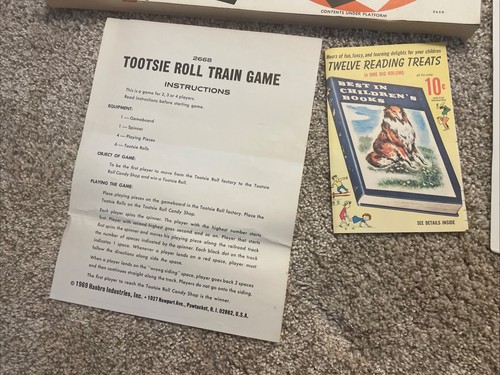 RARE VINTAGE 1963 HASBRO TOOTSIE ROLL TRAIN BOARD GAME - Complete - Picture 4 of 7