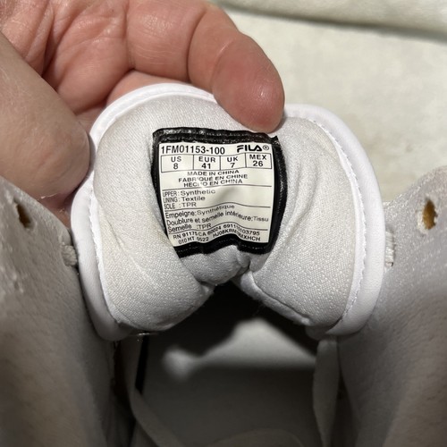 FILA High Top Athletic Shoes 1FM01153-100 Size 8 Men’s Or Women’s? - Picture 9 of 9
