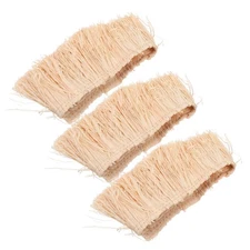  3pcs Miniature Thatch Roof - Artificial Thatch - DIY Fake Grass Roll - Tiki