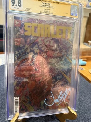 Scarlett #1 Foil Jonboy Cover Signed By Jonboy Meyers Graded 9.8!