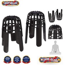 Effortless Installation Black Gutter Balloon Guards - 68mm Pipe Size - 2 Pack