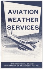 Vintage 1970 Aviation Weather Services Booklet Canada Meteorological Branch