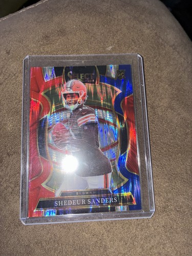 2025 Panini Select - Concourse Shedeur Sanders #54 Red & Blue Shock Prizm (RC)