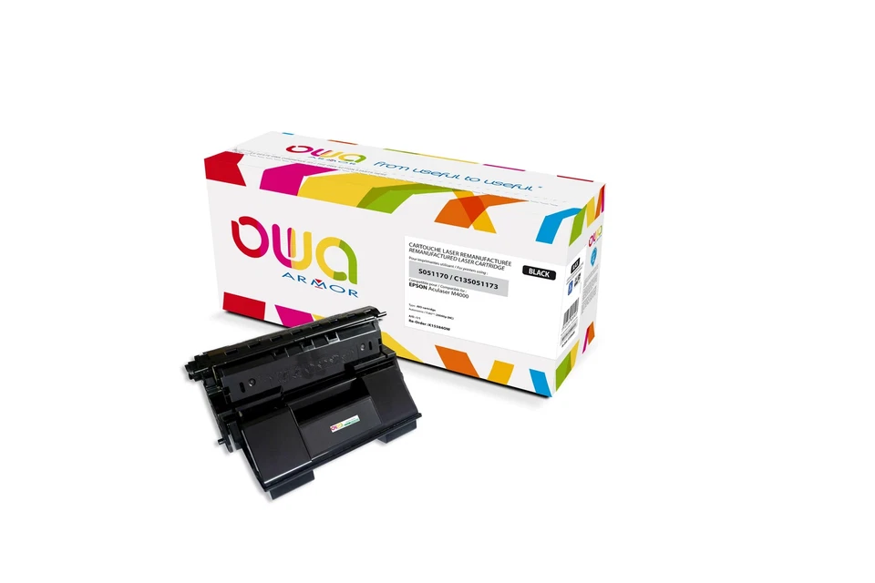 ARMOR K15384OW TONER LASER REMANUFACTURÉ NOIR COMPATIBLE C13S051173 EPSON© - Photo 1/1