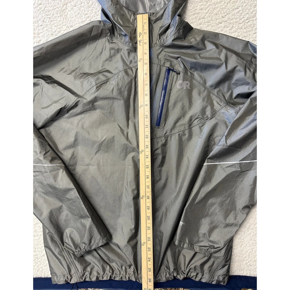 Chaqueta ultraligera de lluvia de helio mediana Outdoor Research para hombre  Foto 3 de 4