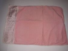 Vintage Pink Baby Blanket Some Holes Shown 1960's 33x22