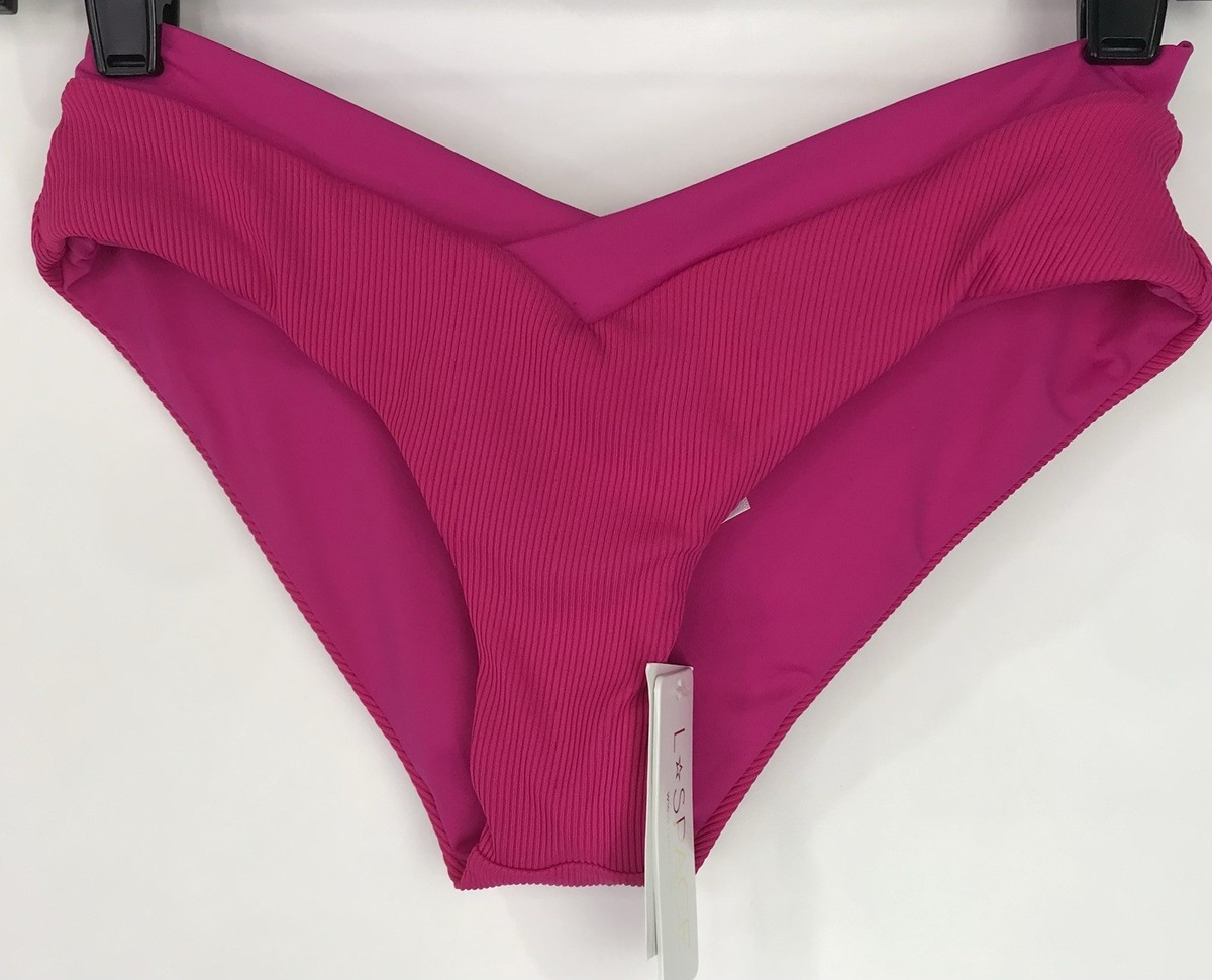 L Space Bikini Bottom Womens Size Small S Pink Pratt Bottom Seim Beach