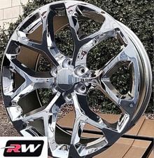4 New Snowflake 20 Chrome Oe Replica 5668 Sfo Wheels Fits 2025 Gmc Sierra 6x5.5