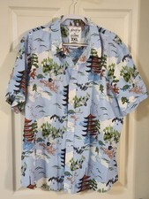 Firefly LootWear Men Size 3XL Limited Edition Blue Hawaiian Button Down Shirt