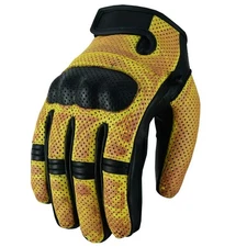 Motorcycle Gloves Premium Leather Perforated Protective Armour  Gloves