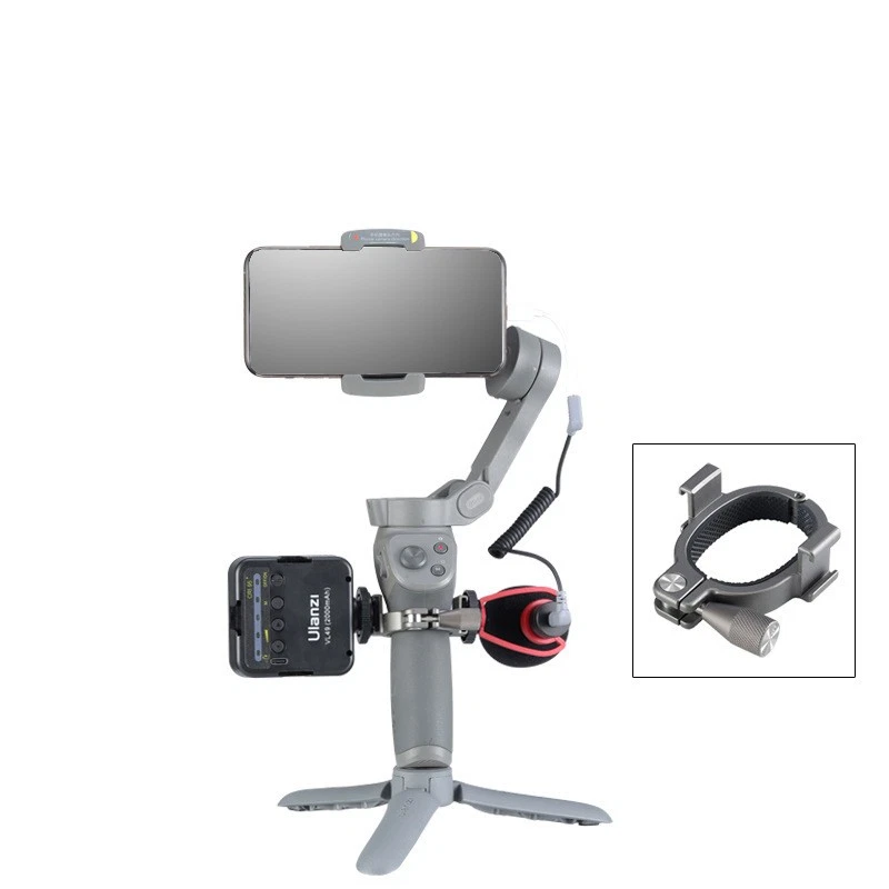 Dual Cold Shoe Stabilizer Quick Release Expansion Bracket For DJI Osmo Mobile 3 - Image 2 of 4
