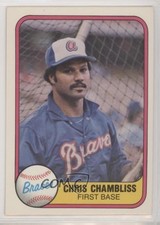 1981 Fleer Chris Chambliss #252 0a3