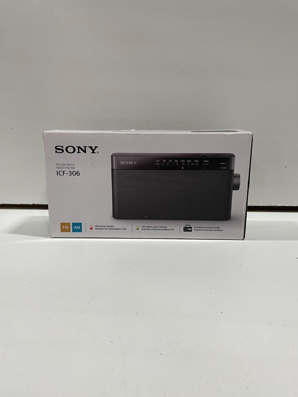 Sony ICF-306 AM/FM Radio With Embed Speaker Antenna