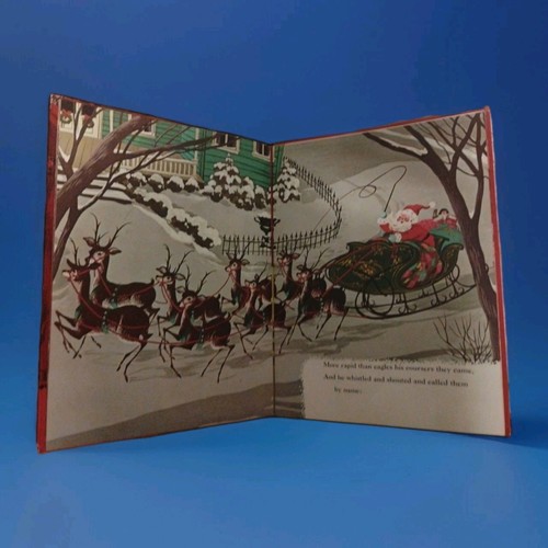 The Night Before Christmas- Moore, Barnes- 1st Ed Hard Whitman Unpaginated 1960 - Picture 6 of 11