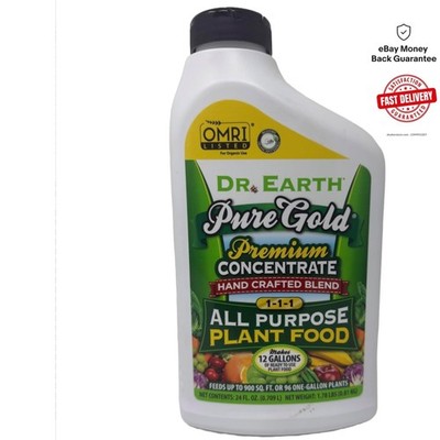 Pure Gold Liquid Plant Food 24 oz - Safe, Organic Nutrients for Healthy Plants