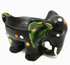 VINTAGE ZELL SCHMIDER WEST GERMAN POTTERY ELEPHANT POLKA DOT MID CENTURY DISH