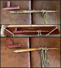 1960/70s George, Standing Eagle Bryan, Catlinite Peace Pipe Trio