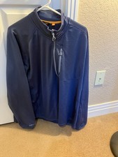 Orvis Pullover 1/3 Zip Activewear Sweatshirt Knitted Fabric Blue Size XL NICE