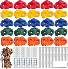 CMOOD Rock Climbing Holds, Rock Climbing Wall for Kids Rock Wall Climbing Kit fo