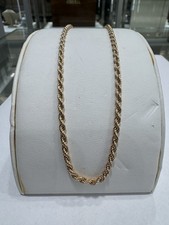 585 GOLD Kette 17gramm.Rotgold Kordellkette.55cm.Neue Halskette+Etikett.Rosegold