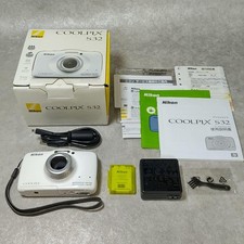 Nikon COOLPIX S32 Waterproof Digital Camera White