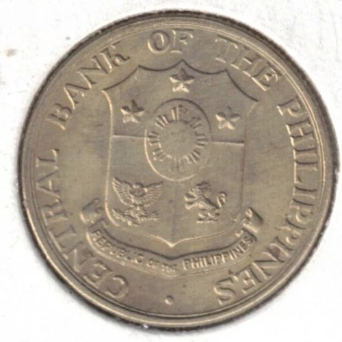 1958 Philippines Unc. 25 Centavo Female Standing & Eagle on Shield Coin! - Image 2 of 2