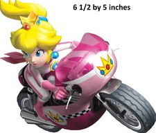 Princess Peach Super Mario Kart Decal Wall Art Decor Nintendo Peel Stick Sticker