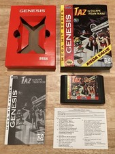 Taz in Escape from Mars Sega Genesis Cardboard CIB Complete w/ Reg Card TESTED