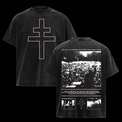 President Band T-Shirt Retro Deathcore Style, Dark Religious Metal Inspired Tee