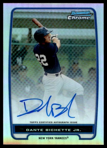 2012 Bowman Chrome Prospect Autograph Refractor Dante Bichette Auto 397/500 New