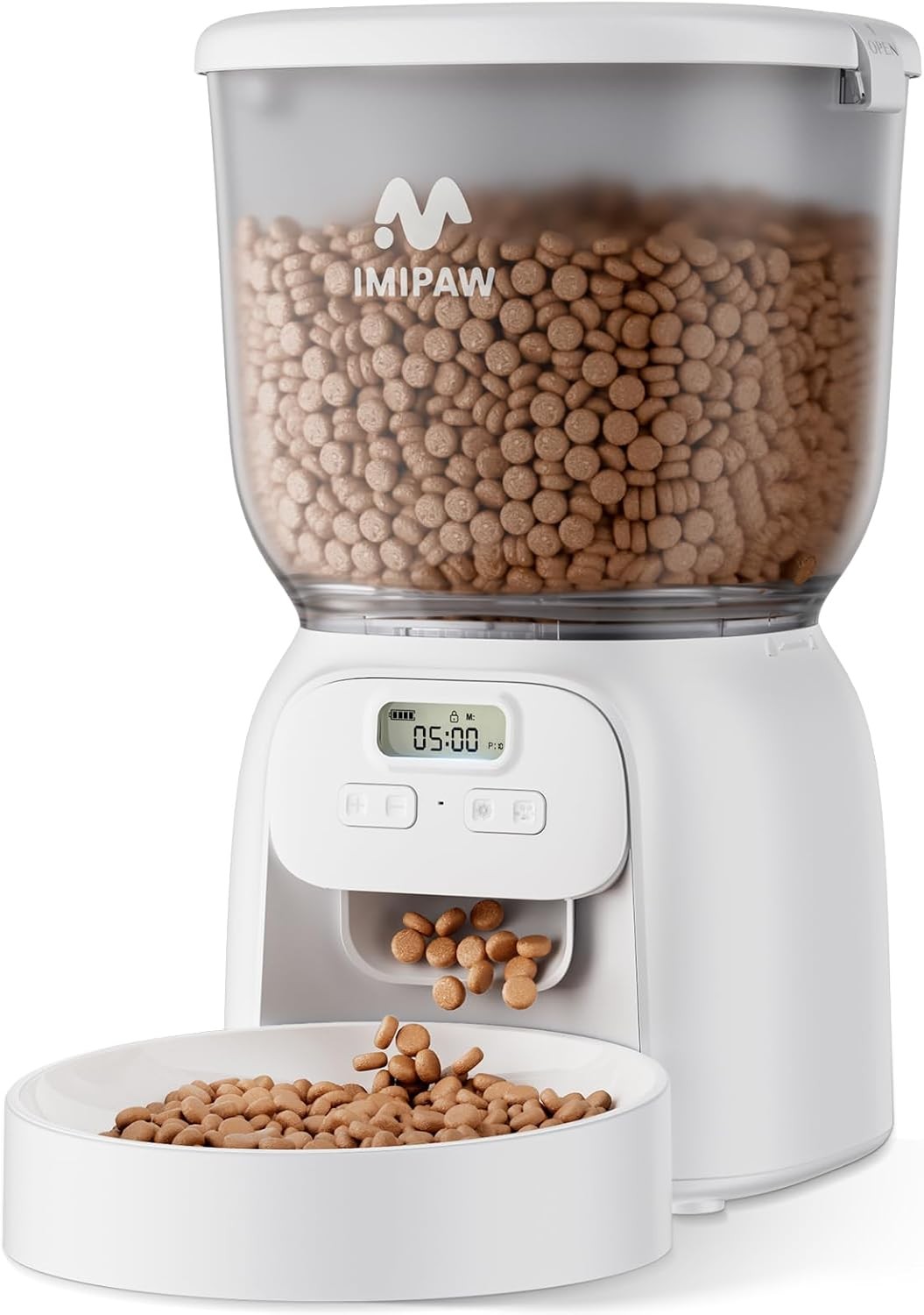 Automatic Cat Feeder | 4L Timed Food Dispenser | 1–6 Meals | Dual Power