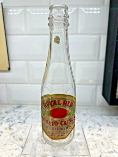 RARE ANTIQUE ROYAL RED TOMATO CATSUP ORIGINAL LABEL ELWOOD IND