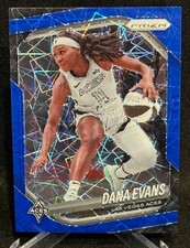 2025 Panini Prizm WNBA Dana Evans #33 Las Vegas Aces Blue Velocity Prizm
