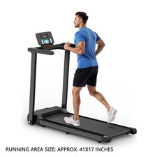 Folding Treadmill With Handles 2.5HP Foldable Treadmill 300 LBS Capacity ETXE