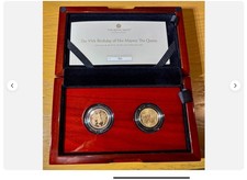 Royal Mint. 95th Birthday of HM The Queen Premium Dual Sovereign Set. Ltd Ed 95