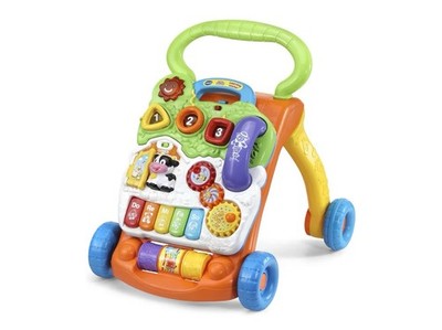 VTech Sit-to-Stand Learning Walker Multicolor Walking Aid with Activity Panel