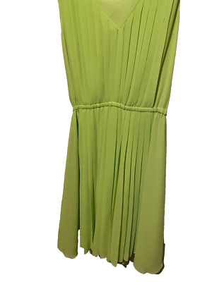 Jessica Simpson Pleated Dress Lime citrine yellow-ish bright green Sz 6 Chiffon | eBay Jessica Simpson Pleated Dress Lime citrine yellow-ish bright green Sz 6 Chiffon | eBay