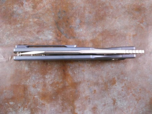 CJRB Laconico Ekko Ti Titanium Scales Button Lock Skiff Bearings AR-RPM9 Knife - Picture 16 of 21